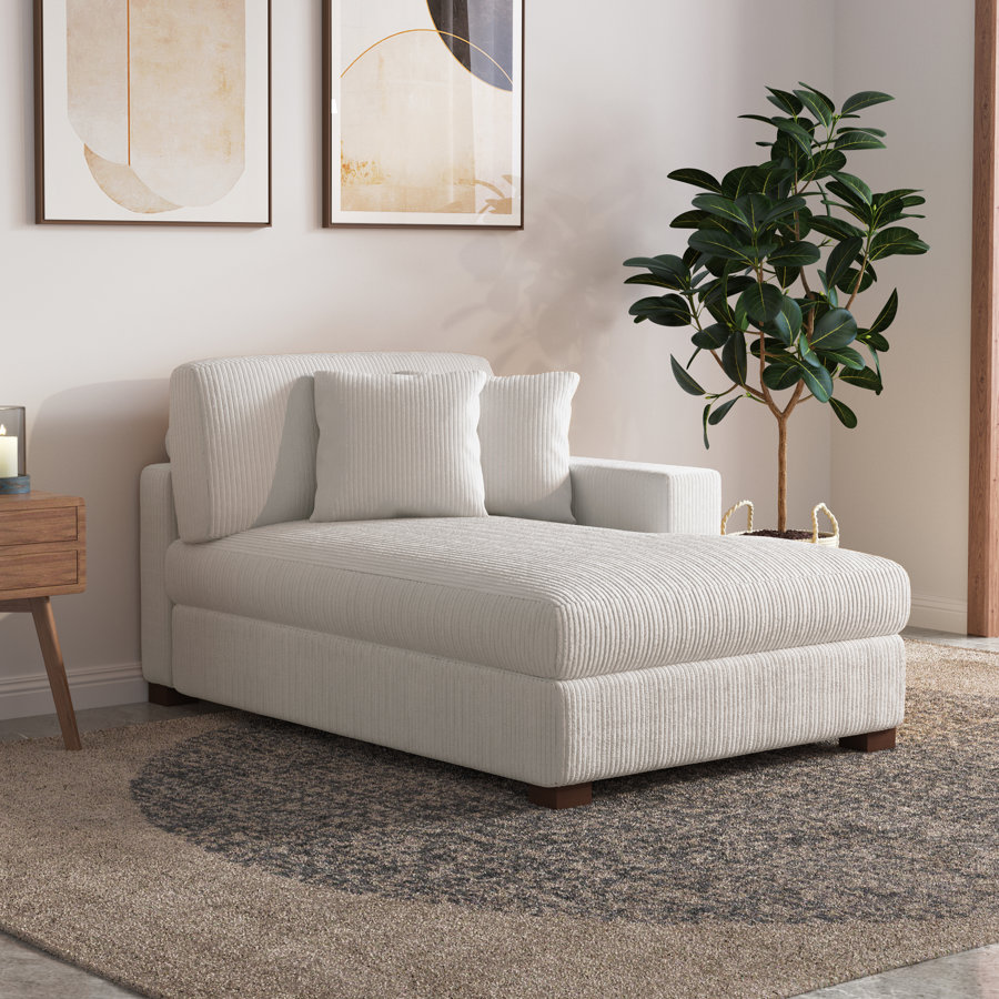 Milbrey Desborough Upholstered Chaise Lounge